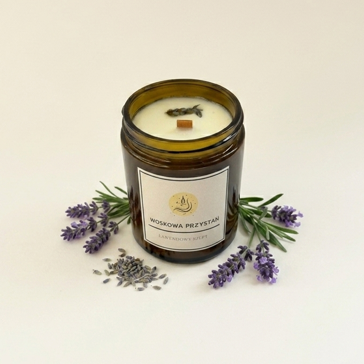 Świeca sojowa "Lawendowy Szept" - Lawenda | 180 ml