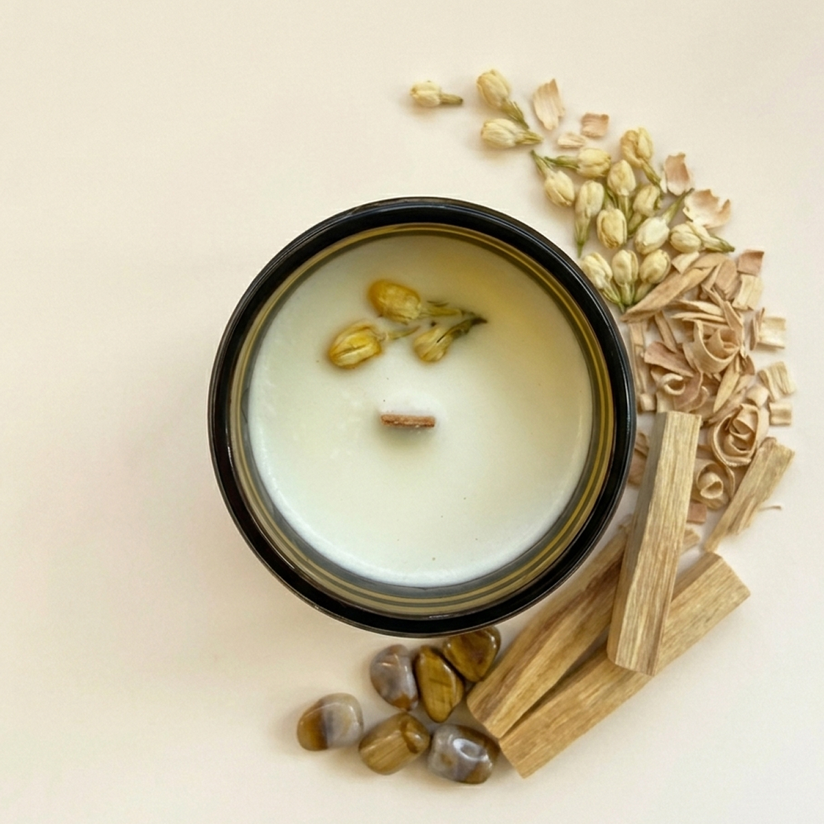 Świeca sojowa „Rytuał" – Palo Santo | 180 ml - obrazek 2