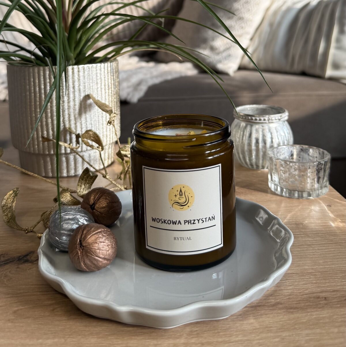 Świeca sojowa „Rytuał" – Palo Santo | 180 ml - obrazek 5