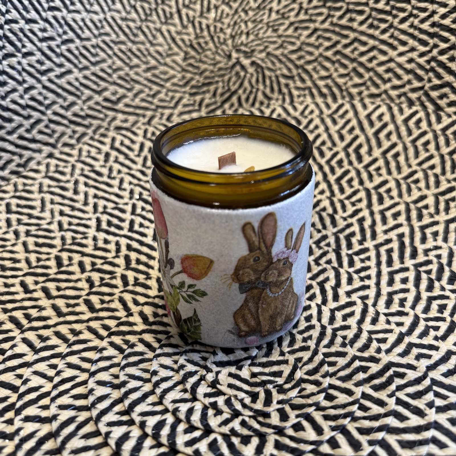 Świeca w słoiczku „Rytuał" – Palo Santo | 180 ml (decoupage) - obrazek 6