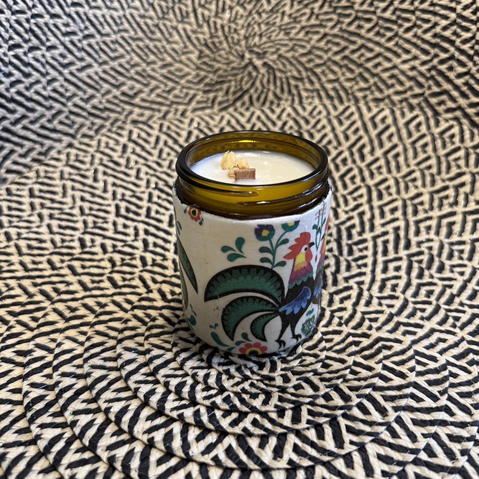 Świeca w słoiczku „Rytuał" – Palo Santo | 180 ml (decoupage) - obrazek 4