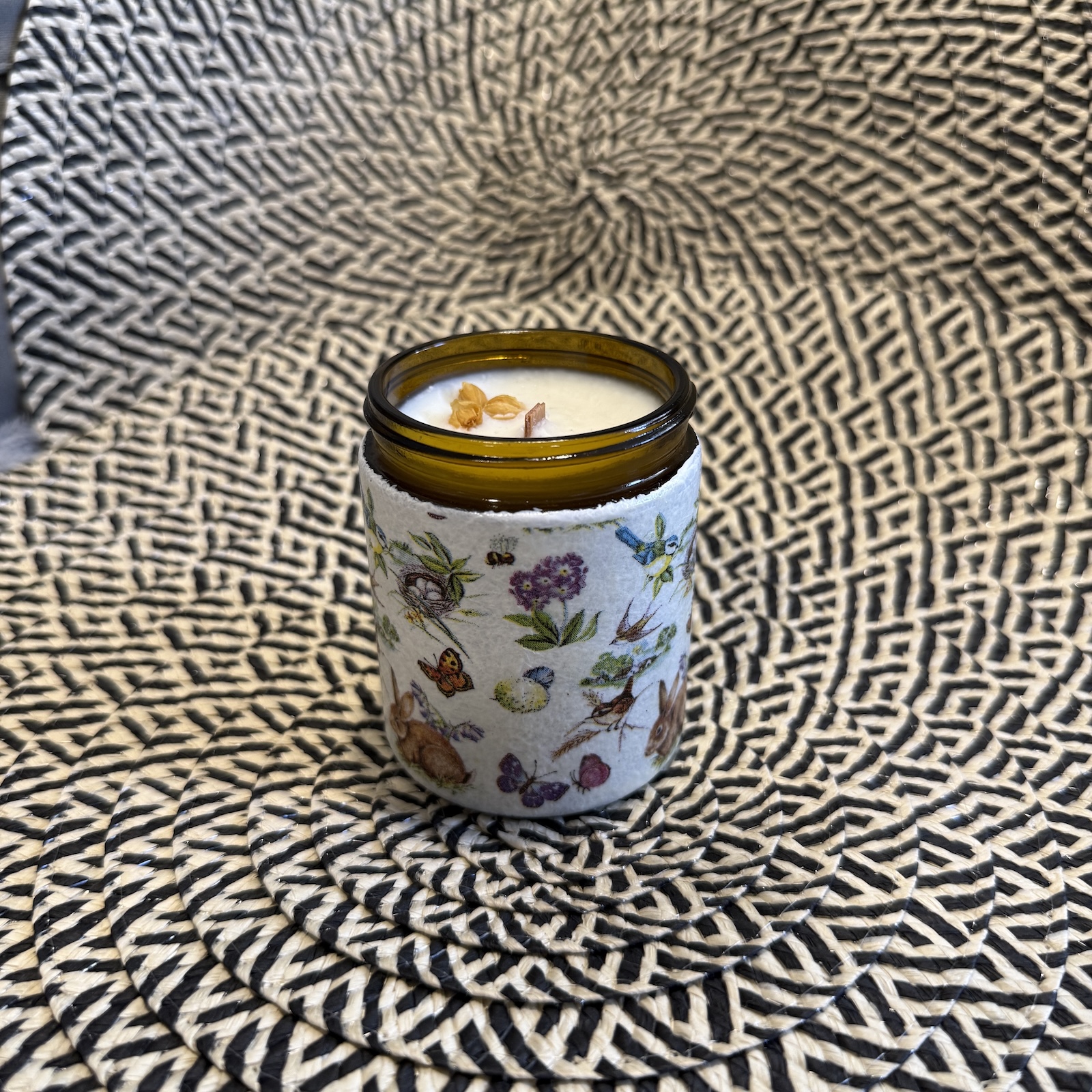 Świeca w słoiczku „Rytuał" – Palo Santo | 180 ml (decoupage) - obrazek 5
